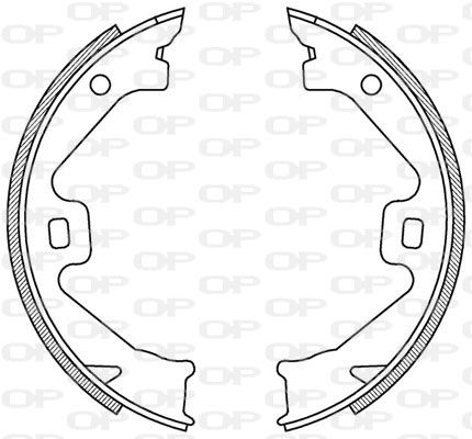 OPEN PARTS stabdžių trinkelių komplektas BSA2186.00